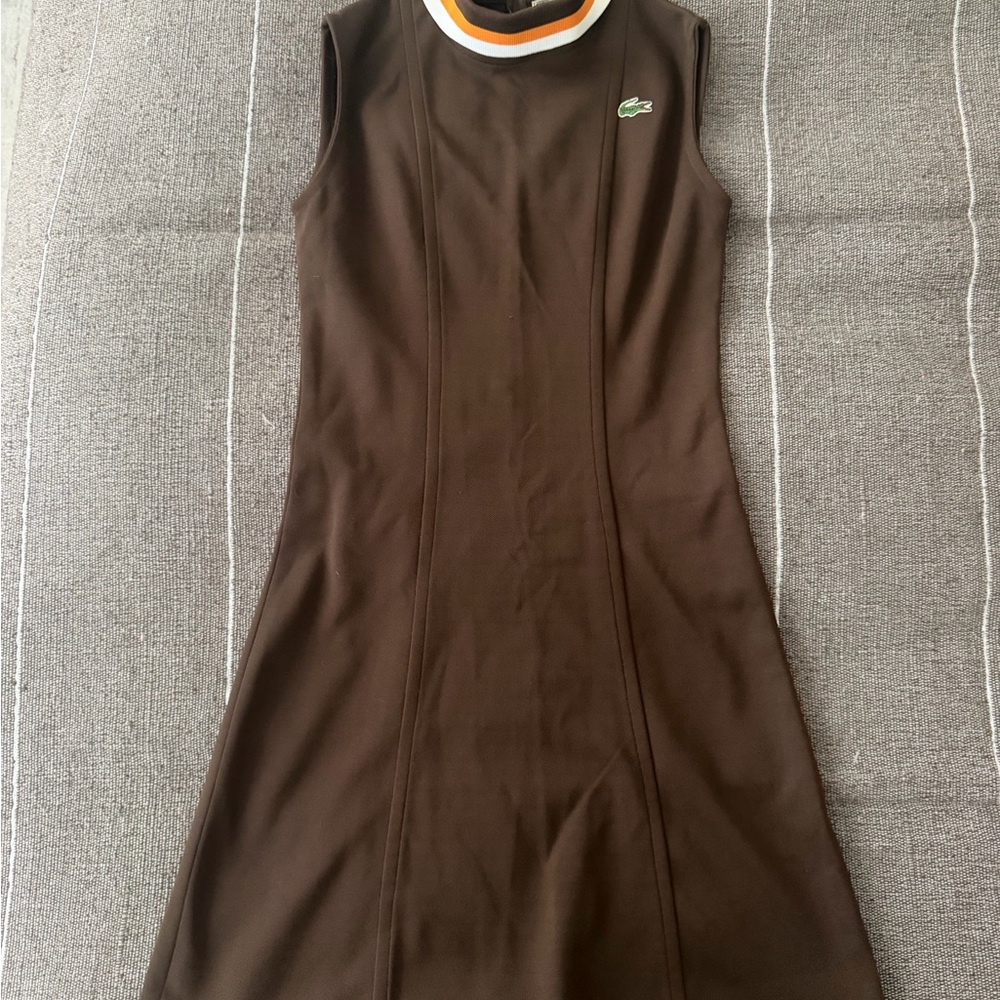 Vintage Lacoste Brown Sleeveless chemisDress